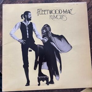 Printed Fleetwood Mac Rumours Vinyl Record, Pre Owned